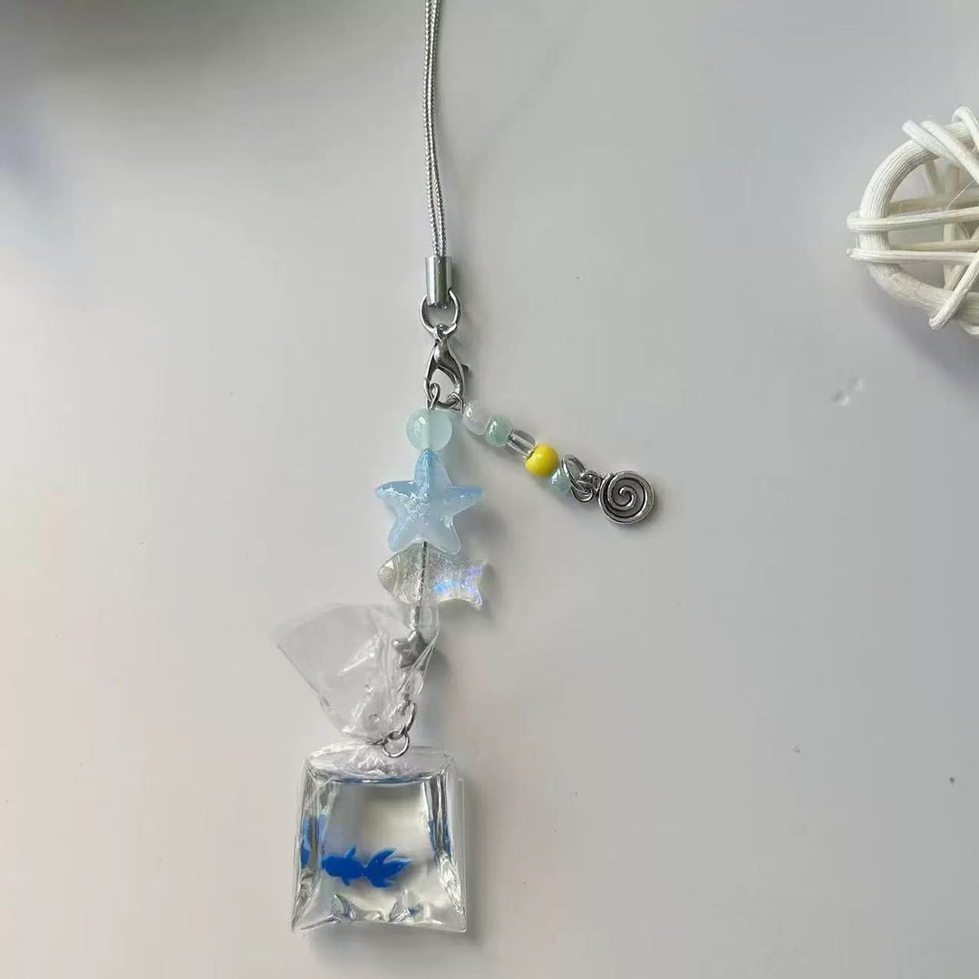 Decorative Goldfish Charm Phone Lanyard Kalsten