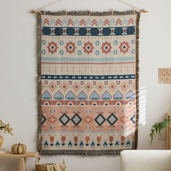 Artistic Woven Tapestry Throw