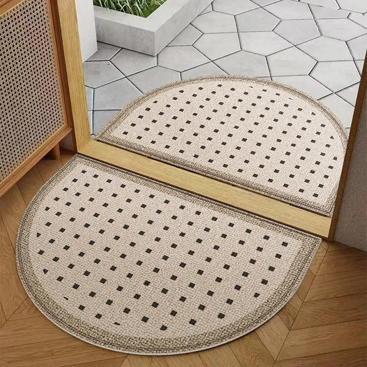 Decorative Half-Round Entrance Mat