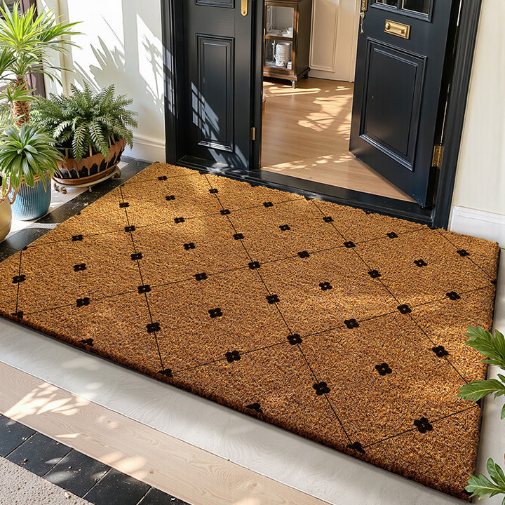 Unisex Leaf Pattern Entrance Mat Kalsten