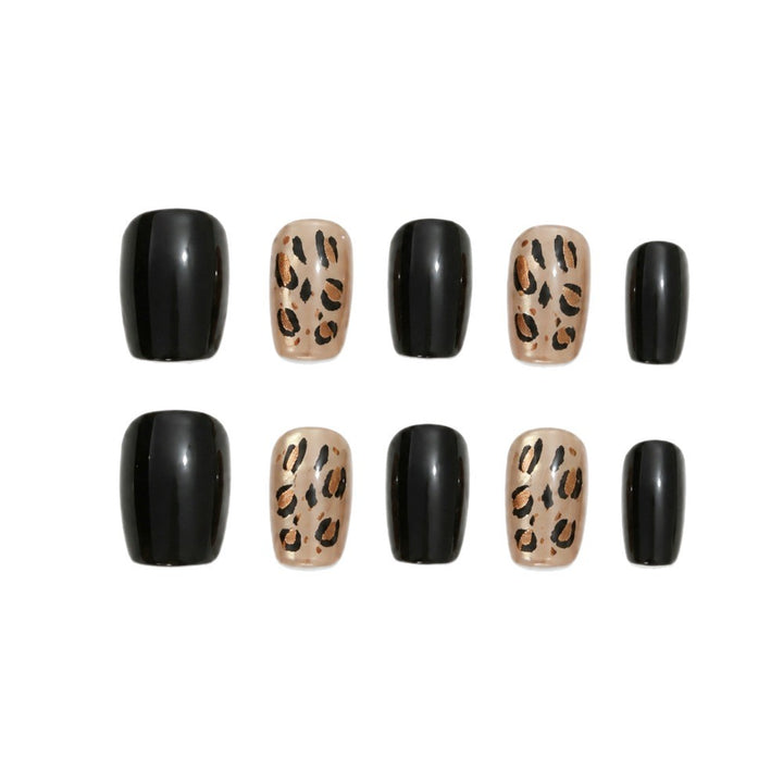 Artistic Leopard Print Nail Enhancements