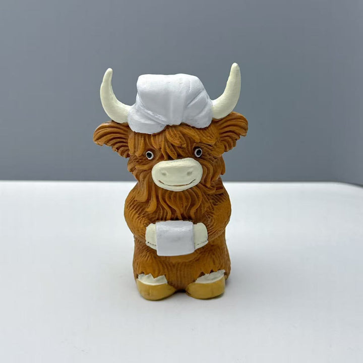 Funny Highland Cattle Figurine Kalsten
