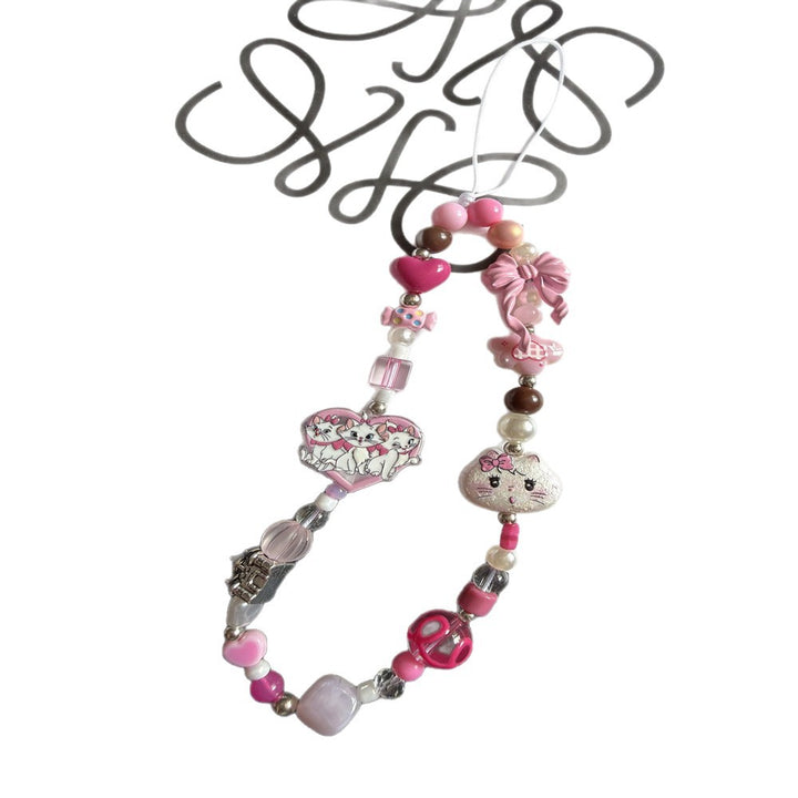 Cute Themed Beaded Charm Lanyard Kalsten