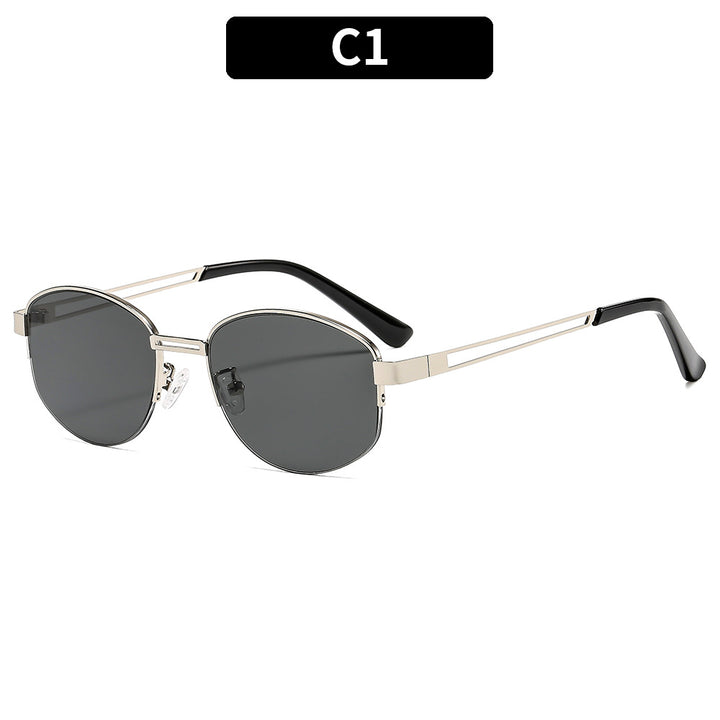 Angular Metal Hexagonal Sunglasses