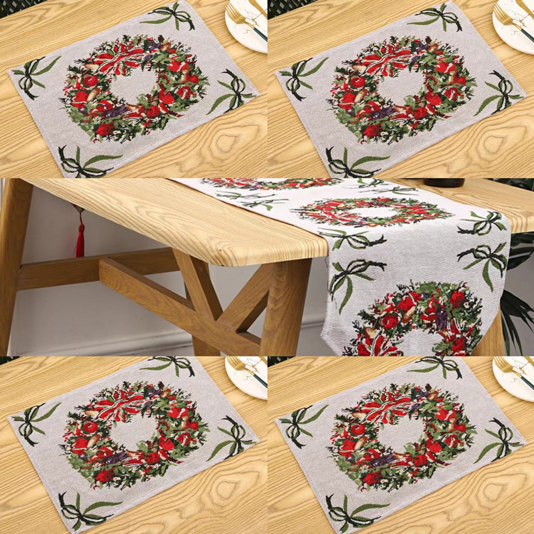 Festive tablecloth with Christmas tree motif Kalsten