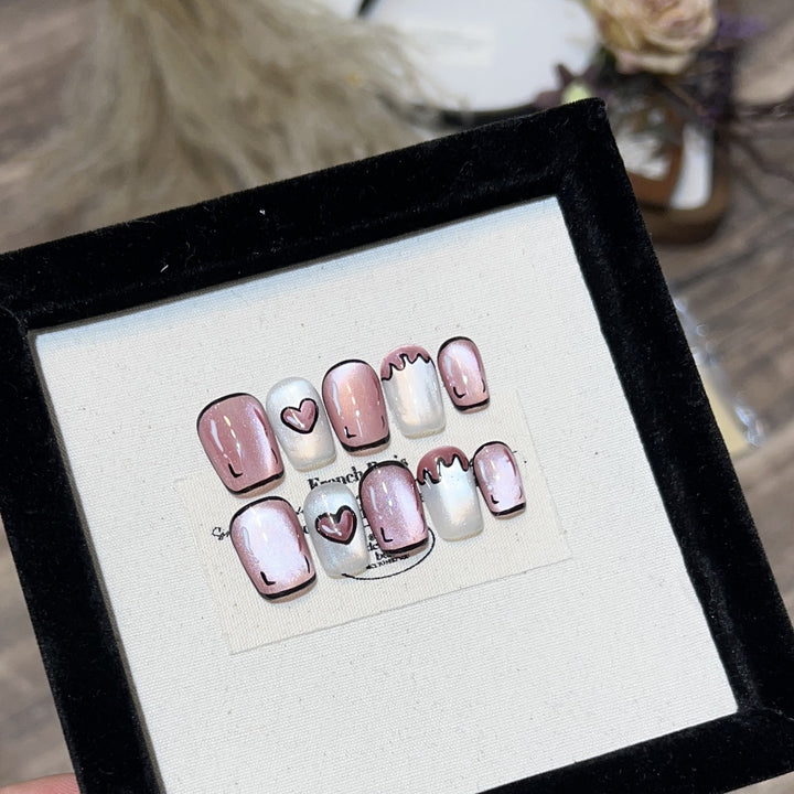 Romantic Press-On Nail Set Kalsten