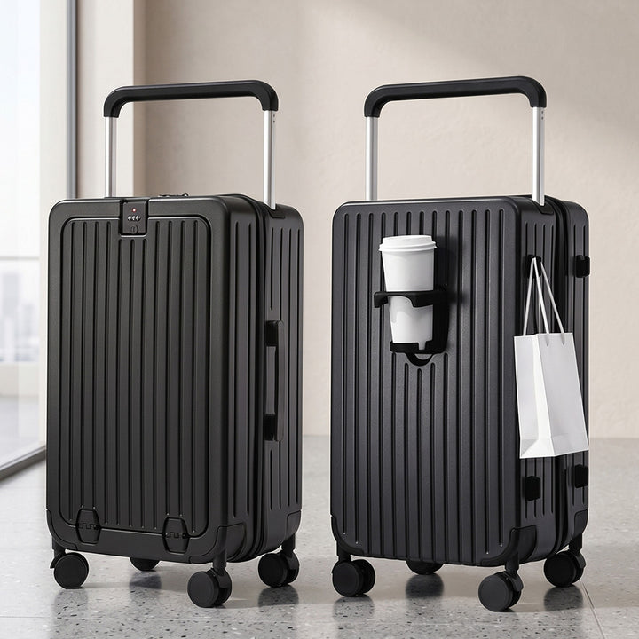 Compact Hard Shell Suitcase with 360-Degree Spinner Wheels