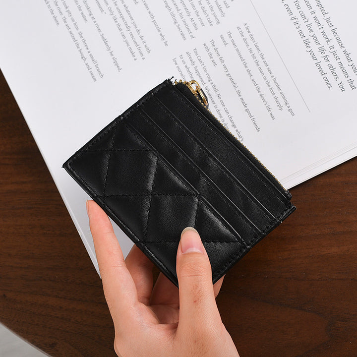 Quilted Leather Card Holder Kalsten