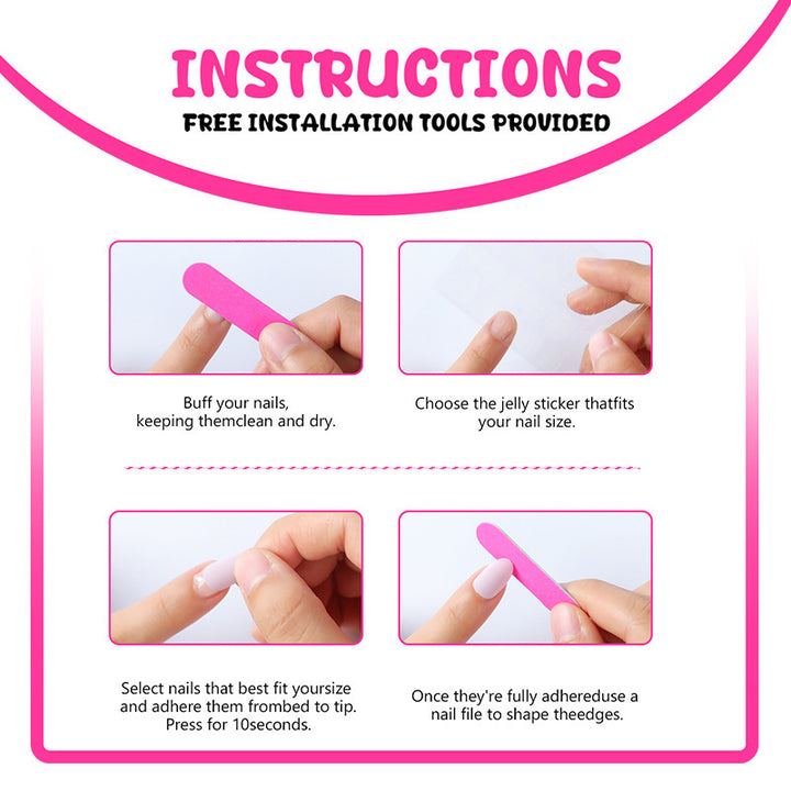 Artificial nail design with elegant 3D pattern Kalsten