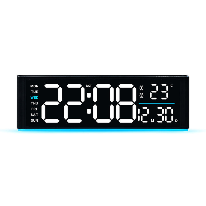 Digital LED alarm clock with temperature and day of week display Kalsten