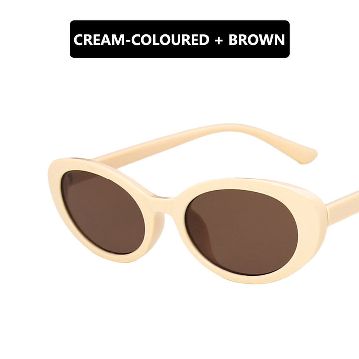 Ladies Cat-Eye Sunglasses with Transparent Frame and Gradient Lenses Kalsten