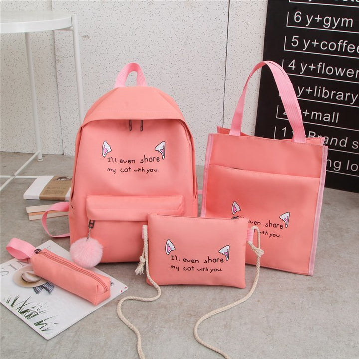 Cute Character Multi-Piece Backpack Set Kalsten