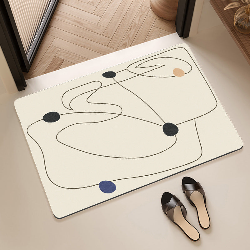 Artistic Cat-Themed Bath Mat Kalsten