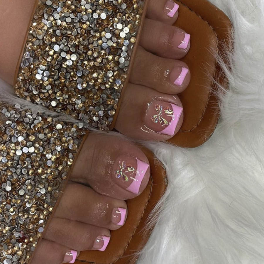 Sparkling slippers with elegant appliqués Kalsten
