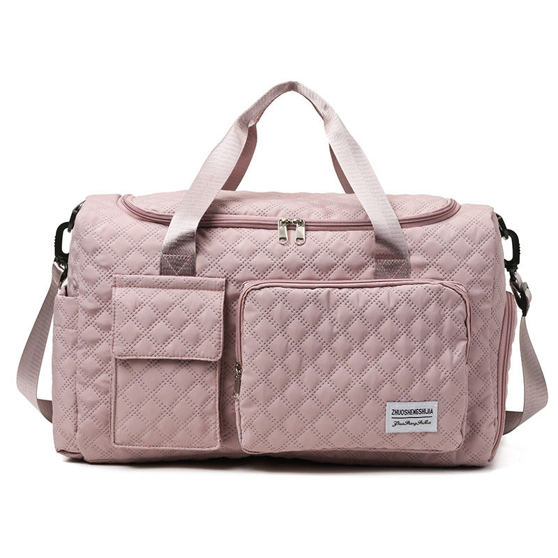 Spacious Quilted Gym Duffel Bag