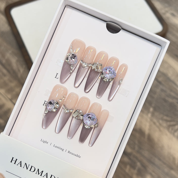 Glamorous Press-On Nail Art Set Kalsten
