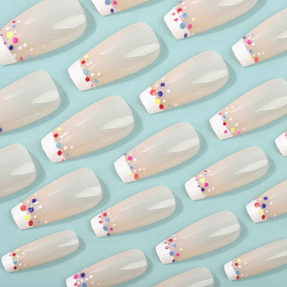 Creative artificial nails with colorful accents Kalsten