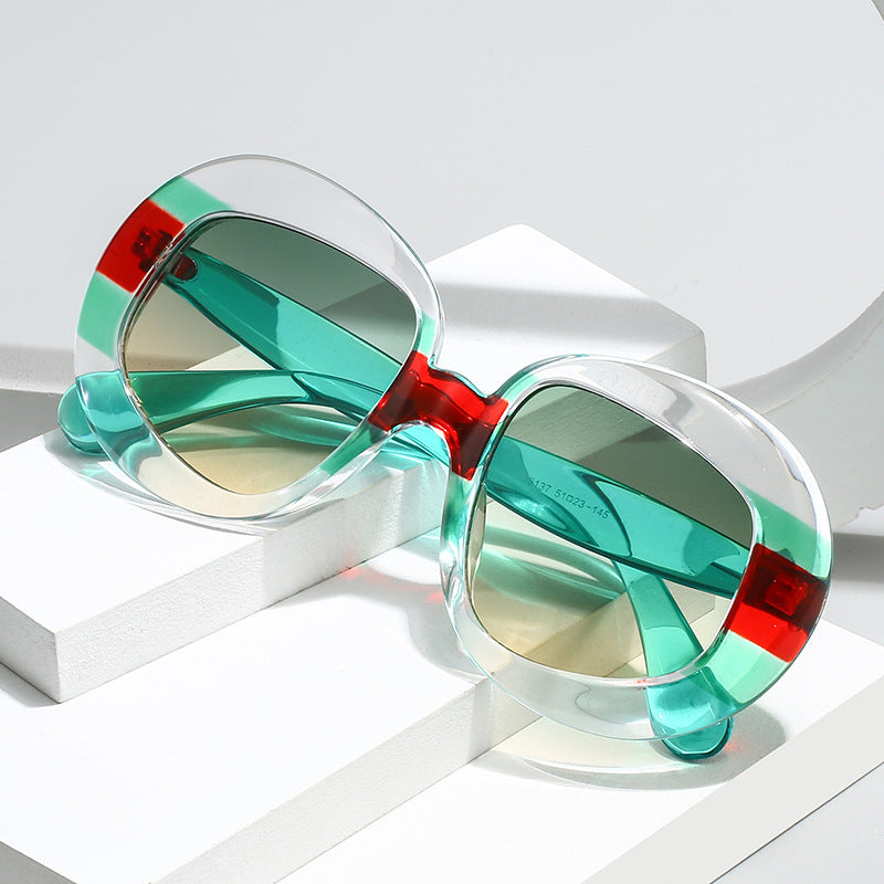 Vintage-Inspired Geometric Frame Sunglasses Kalsten