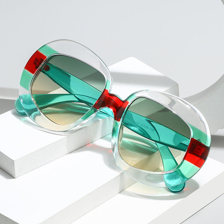 Vintage-Inspired Geometric Frame Sunglasses Kalsten