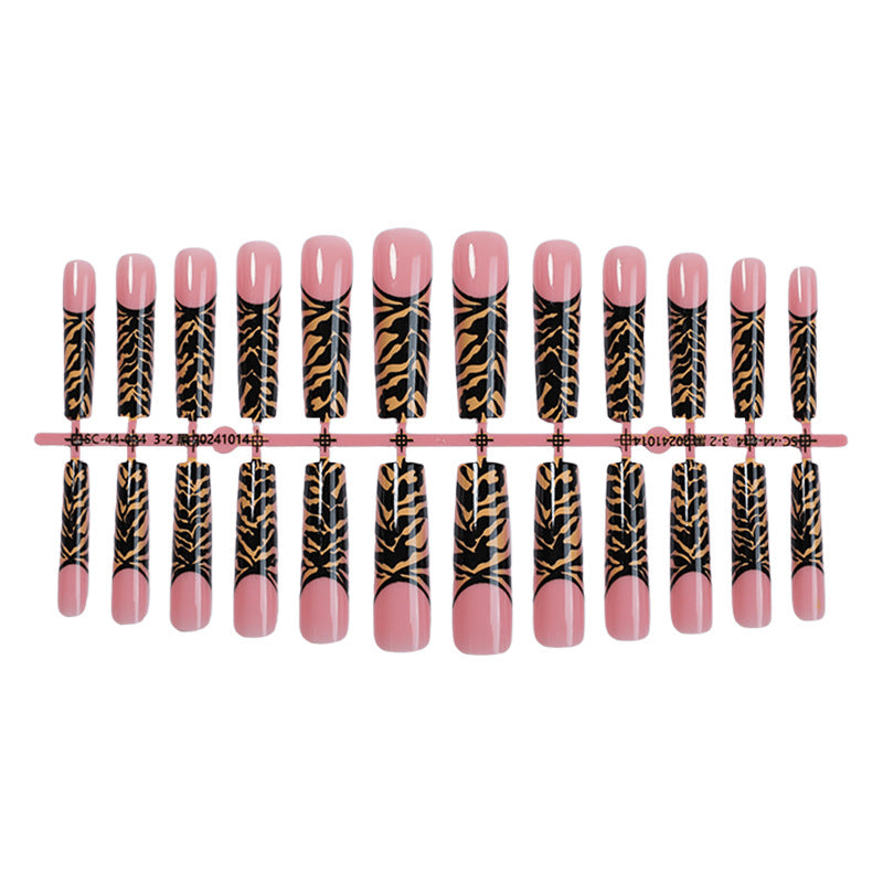 Creative nail art set with stylish animal pattern Kalsten