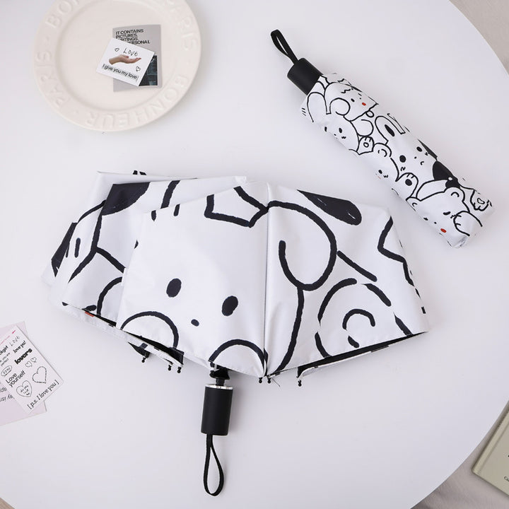 Ladies practical folding umbrella with innovative drip design Kalsten