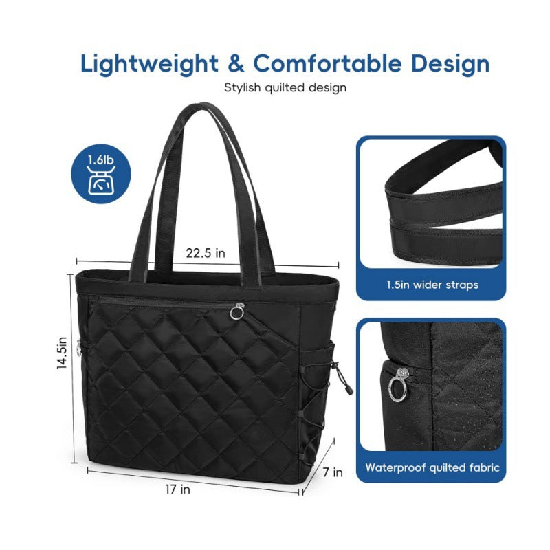 Quilted Sports Tote with Shoe Compartment Kalsten