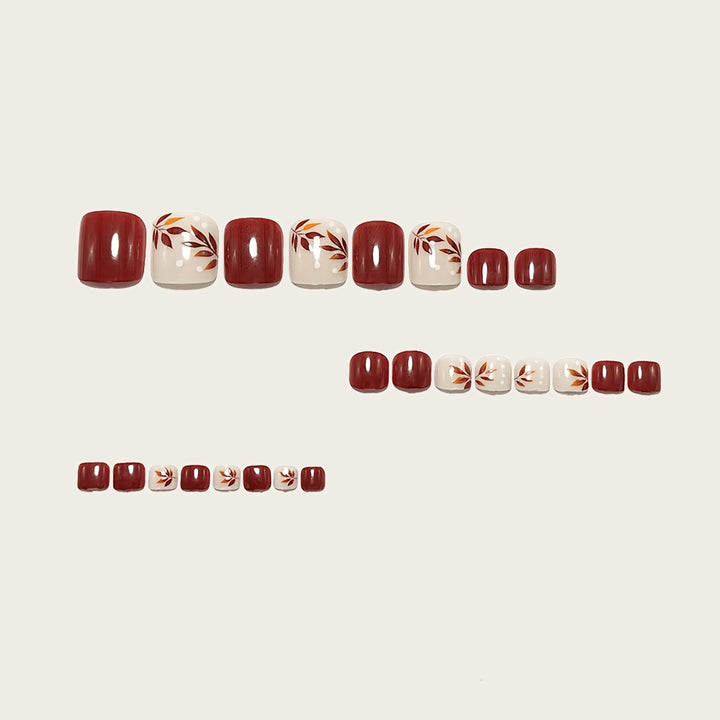 Artificial nails with elegant autumn motifs Kalsten