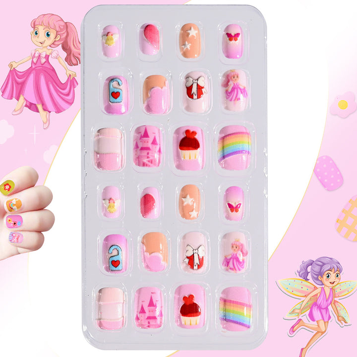 Children's Themed Decorative Press-On Nail Set Kalsten