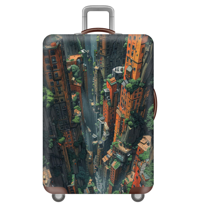 Unisex Hard-shell Suitcase with Impressive Futuristic City Design Kalsten