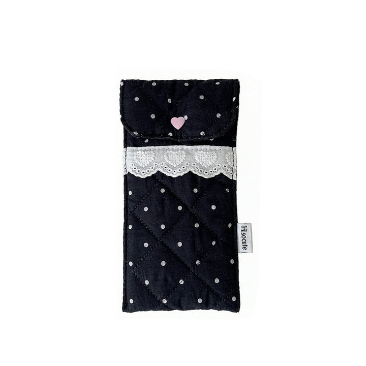 Quilted Heart Detail Pencil Case Kalsten