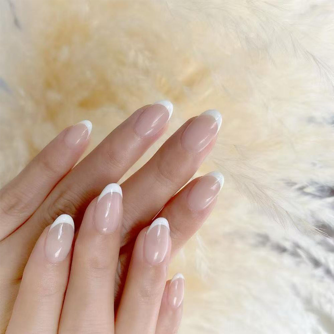 French Tip Press-On Nails Kalsten