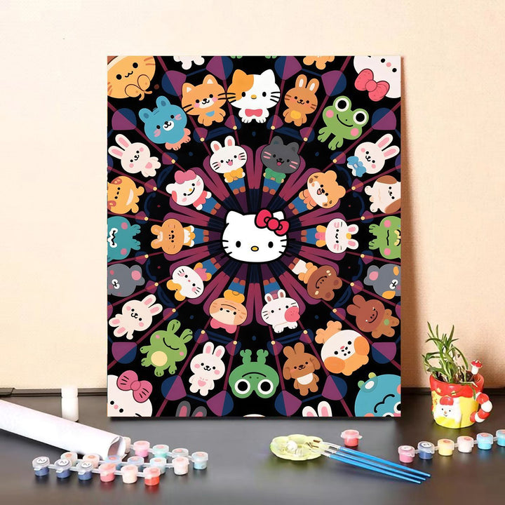 Cute Character Paint by Numbers Canvas Art Kit Kalsten