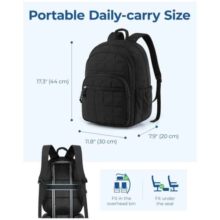 Quilted Multi-Compartment Backpack Kalsten