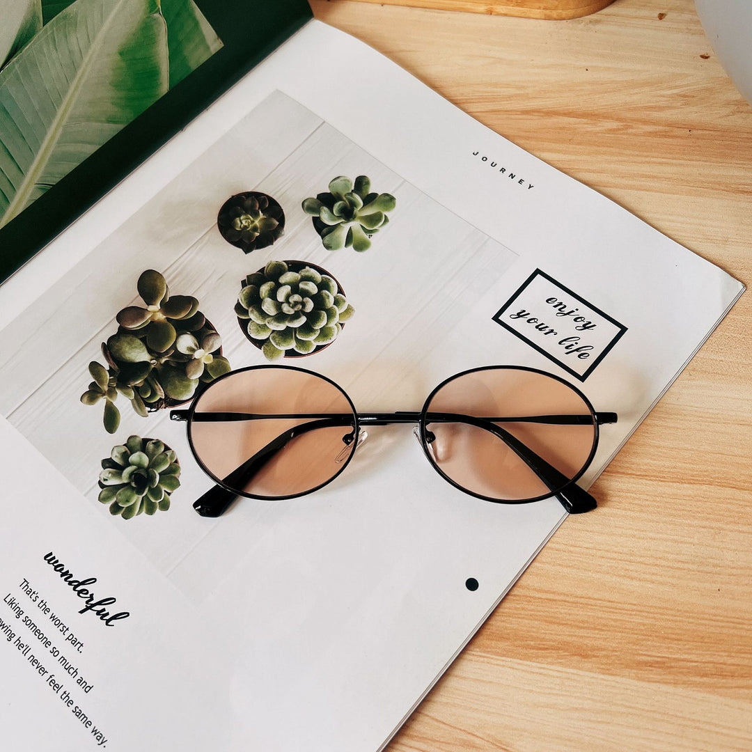 Retro Oval Frame Sunglasses Kalsten