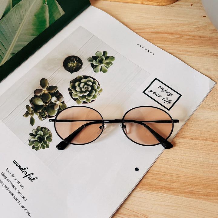 Retro Oval Frame Sunglasses Kalsten
