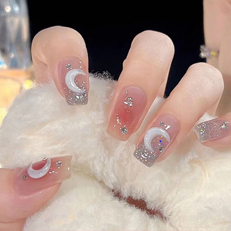 Glamorous Art Fingernails with Embellished Accents Kalsten