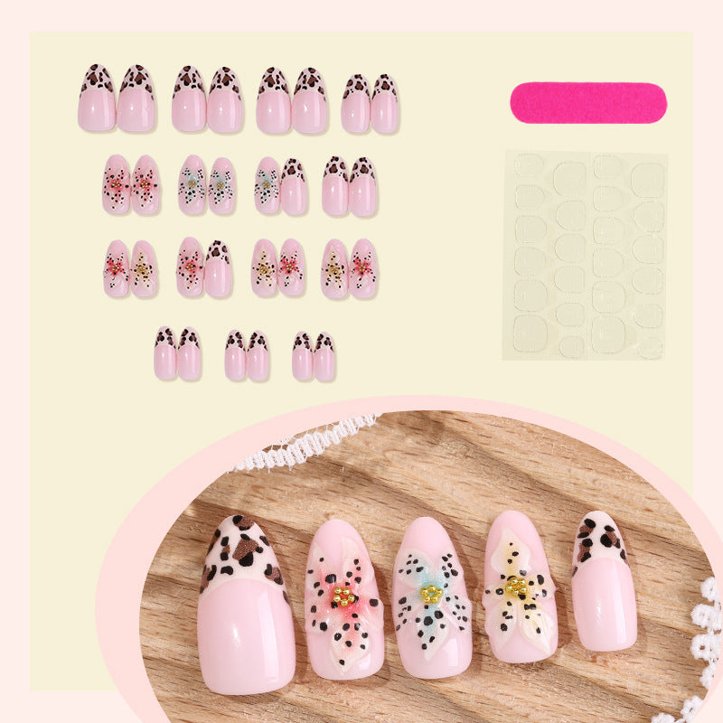 Artificial Nail Set with Floral and Animal Motifs Kalsten