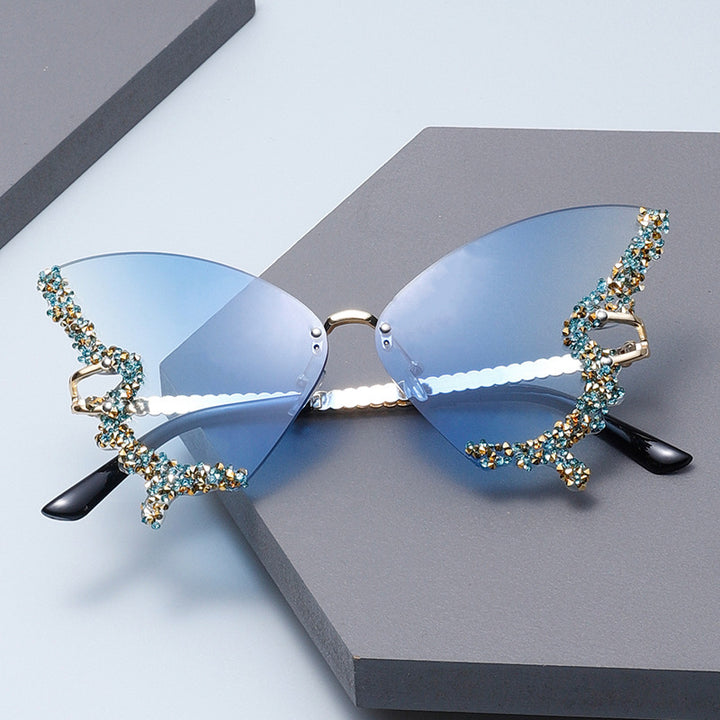 Women's extravagant sunglasses with sparkling butterfly design Kalsten