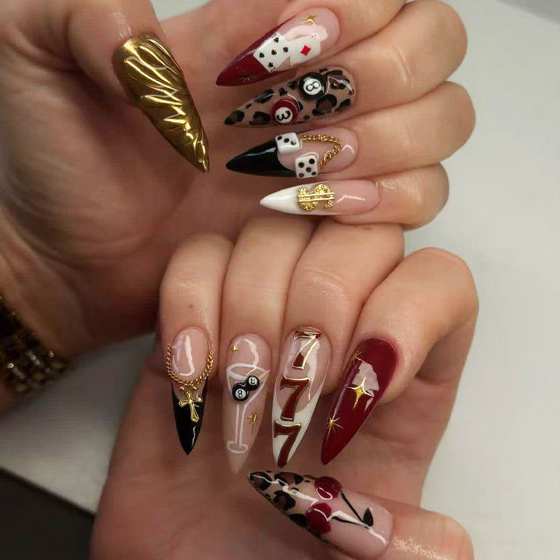 Glamorous Decorative Press-On Nail Tips Kalsten