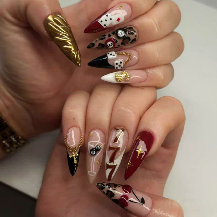 Glamorous Decorative Press-On Nail Tips Kalsten