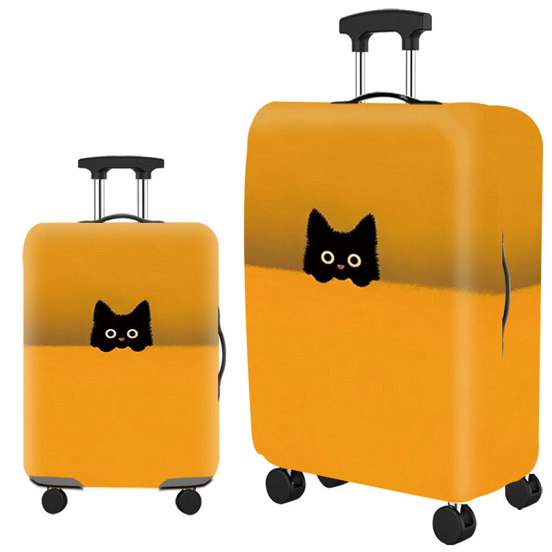 Artistic Cat-Themed Hard Shell Suitcase Kalsten