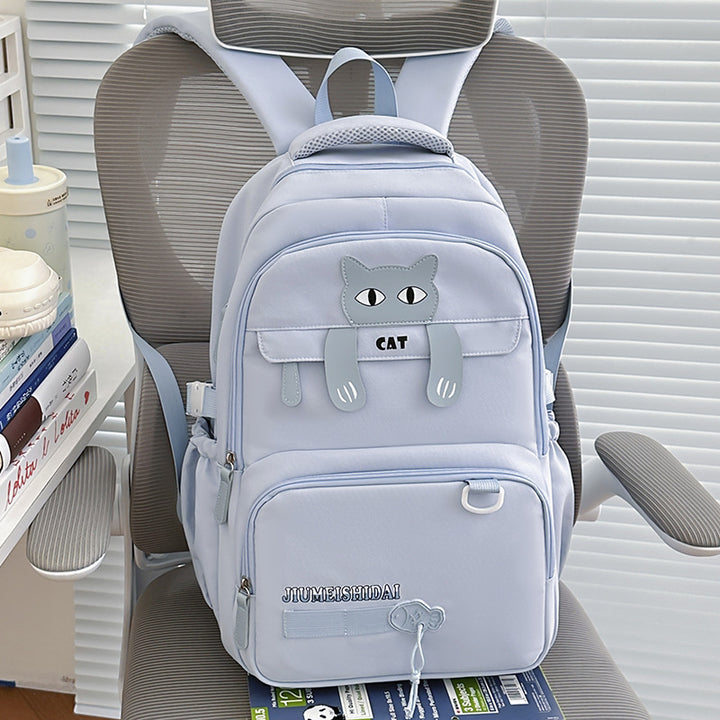Playful Cat-Themed School Backpack Kalsten