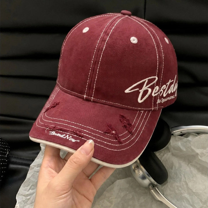 Men's Distressed Casual Cotton Baseball Cap Kalsten