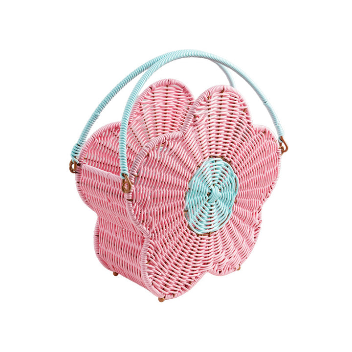 Flower-Shaped Decorative Woven Storage Basket Kalsten