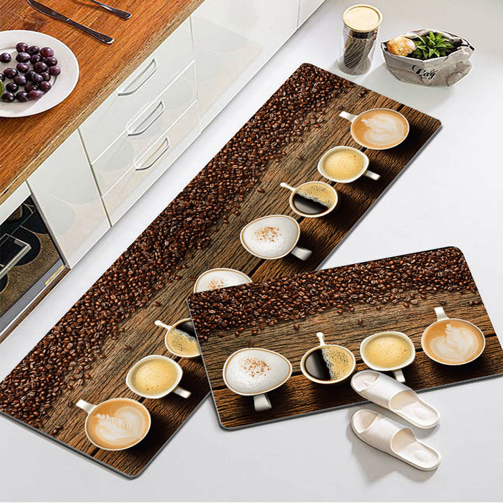 Artistic Floral Kitchen Mat Set