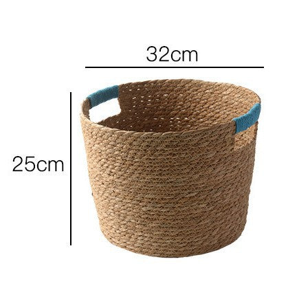 Stylish storage basket made of woven natural fibers Kalsten