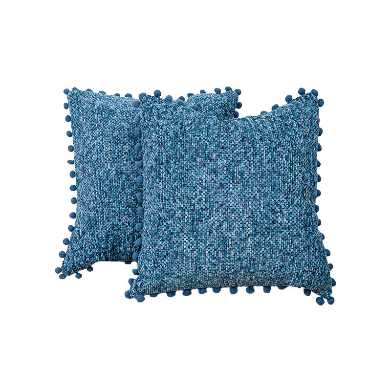 Textured Knitted Decorative Pillow