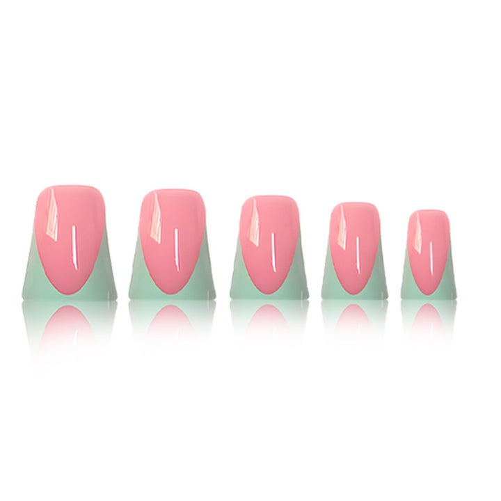 Stylish French Tip Press-On Nails with Customizable Design Kalsten