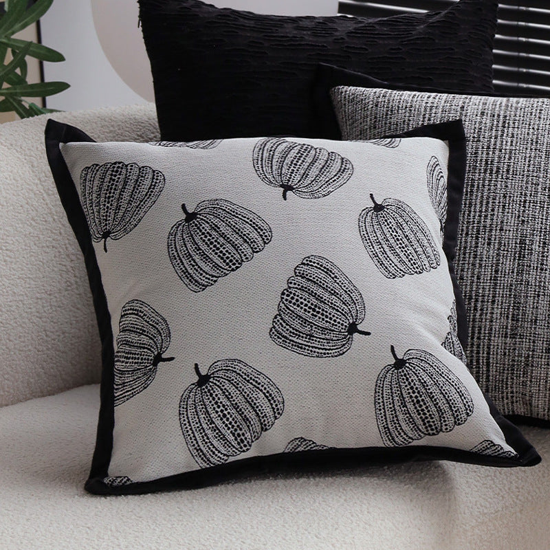 Decorative cushion with structured stripes and soft cotton cover Kalsten