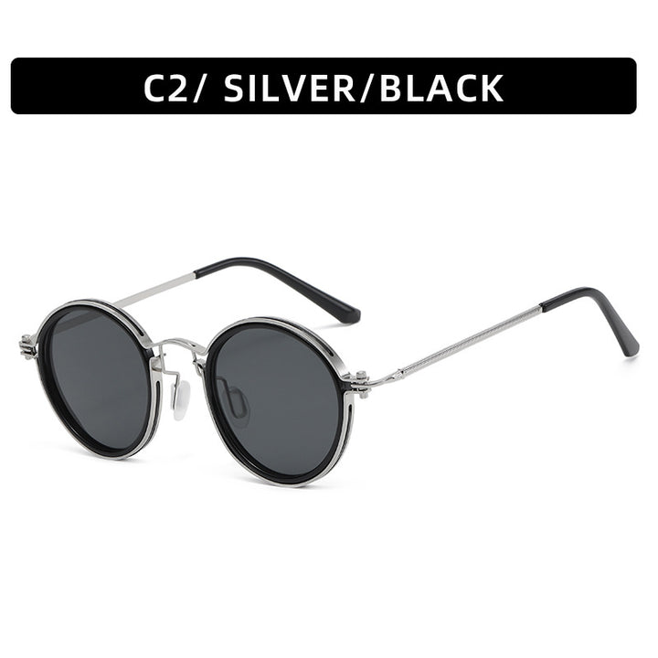 Avant-Garde Round Frame Sunglasses